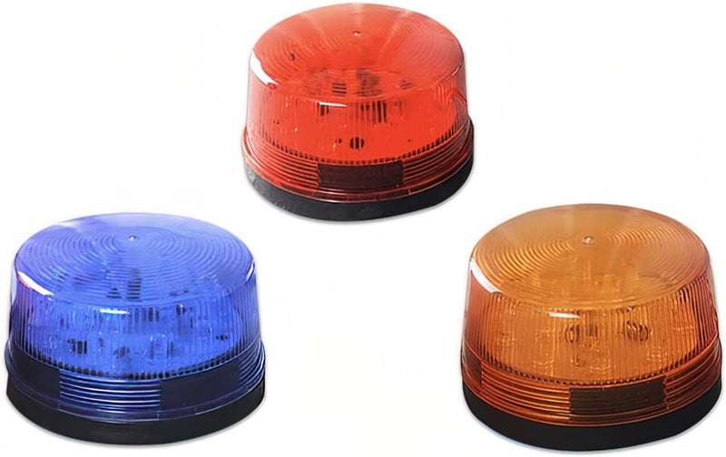 Lelukee Red Strobe Beacon Light, 2pcs DC 12V Flashing Light Rainproof Red Led Alarm Signal for Field Work Snowplow Outdoor Work Home Security System Etc. (RED) - Image 5